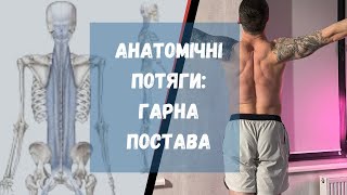 ГАРНА ПОСТАВА ТА СИЛЬНА СПИНА/ ТРЕНУВАННЯ ПО АНАТОМІЧНИМ ПОЇЗДАМ: ЗАДНІЙ ЛАНЦЮГ.