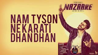 Nazare Punjabi Song Tyson Sidhu - Lyrical Video - Latest Punjabi Song 2019