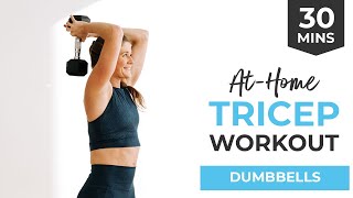 30-Minute Tricep Workout (Follow-Along Video of 8 Best Tricep Exercises)
