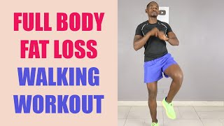 20 Minute Full Body Fat Loss Walking Workout at Home/ Walk at Home to Lose Weight