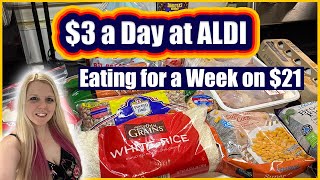 How to Eat for $21 a Week | Aldi Budget Meal Plan | Emergency Grocery Haul