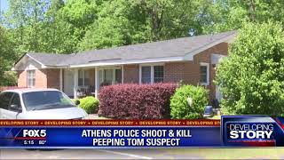 Athens Police shoot, kill peeping tom suspect