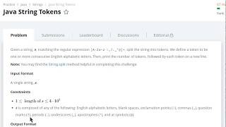 Java String - String Tokens (RegExp)