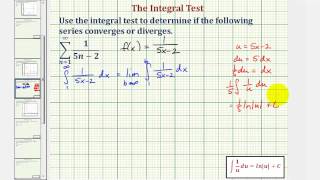 Ex: Infinite Series - Integral Test (Rational Function and Divergent)