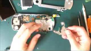 〇ボタンが効かなくなったPSP-3000の修理　Repair of O button of PSP3000