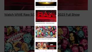 WATCH ONLINE WWE || DOWNLOAD WWE ALL MATCH & EVENT || NXT ||  RAW  &  SMACKDOWN HIGHLIGHTS #wwe