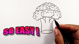 How to draw a broccoli | Easy Drawings