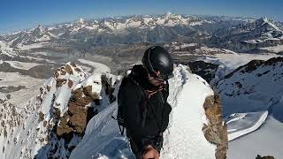 Dufourspitze 4634m, solo climb