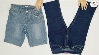 [DIY] ✂️ Let's see the amazing recycling of old jeans.