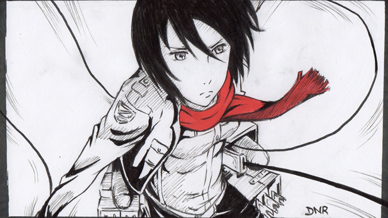 Como Dibujar A Mikasa Ackerman/ How To Draw Mikasa Ackerman (Shingeki ...