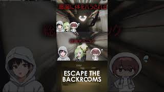 【Escape the Backrooms】バケモノに追われて大パニックな実況者達#short