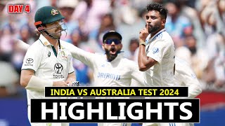 Indiya Test 4 Day 4 Highlights 2024 😎🏏