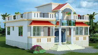 তিন বেডরুমের বাড়ির ডিজাইন ।  3 Bedroom House Design Bangladesh. #একতলাবাড়িরডিজাইন