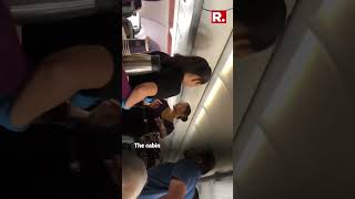 A viral video shows two passengers on a Vistara flight engaged in a heated argument