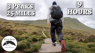 Yorkshire Three Peaks Solo Hike | Heavy Wind \u0026 Rain