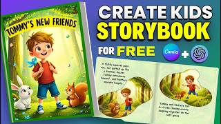 How To Create Kids Storybook For Free Using Canva Chatgpt Step By Step ...