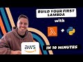 AWS Lambda easy Tutorial | Deploy your first serverless lambda function for free | #aws series #2
