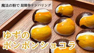 【プロが教える】本気バレンタイン用ボンボンショコラの作り方＆簡単テンパリングのやり方～ゆずボンボンショコラ編〜ピストレ不要