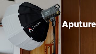 「Aputure Lanternもいいかも」amaran 100dに装着。