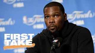 Kevin Durant Proved Nothing In Game 1 Of NBA Finals Against Cavaliers | First Take | June 2, 2017
