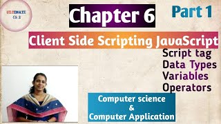 JavaScript Data types, Variable, Operator|Chapter 6|Plus two Computer science & Computer application