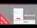 Save Apply for this job to databases Laravel 9 HR | System Management
