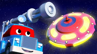 Детские мультфильмы с грузовиками - Супер грузовик Телескоп обнаружил НЛО!