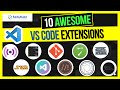 10 INCREDIBLE Visual Studio Code Extensions YOU MUST TRY!