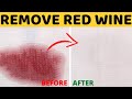 Best Way to Remove Red Wine Stains from Clothes or Other Fabric.