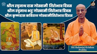 Disappearance Day of Srila Raghunath Bhatt Goswami | HG Rukmini Krishna  PrabhuJi  |