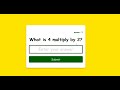 How To Make a Multiplication ✖ App Using  HTML | CSS | JAVASCRIPT