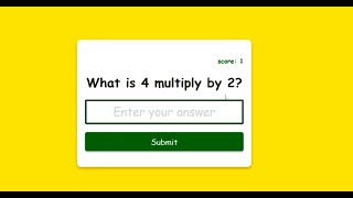 How To Make a Multiplication ✖ App Using HTML | CSS | JAVASCRIPT