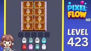 Pixel Flow Level 423 Solution Walkthrough