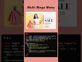 Ecommerce Website Responsive Mega Menu and Dropdown Menu using only HTML & CSS #megamenu #multimenu