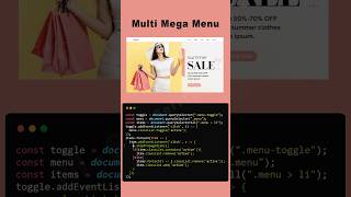 Ecommerce Website Responsive Mega Menu and Dropdown Menu using only HTML & CSS #megamenu #multimenu