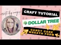 Dollar Tree candy cane wreath form project