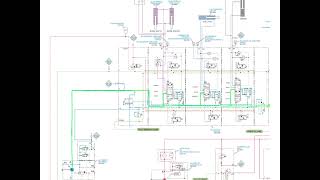 Explaining the oil flow in a closed centre hydraulic system in neutral