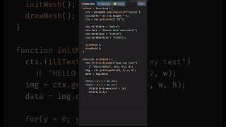 Create Text Into Particles with HTML Canvas | HTML5 Canvas Tutorial #shorts #coding #JavaScript