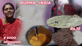 This Lady Selling Idiyappam for Just  Rs.10/-| Madurai Famous Burma Idiyappam | Indian Street Food