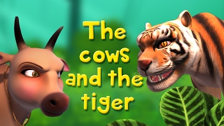 The Cows and the Tiger | Stories for Kids | Infobells