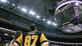 Penguins and league honor Crosby’s 1,000th game