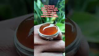 Cincin batu akik natural anggur solar kristal giwang kinclong natural original Baturaja