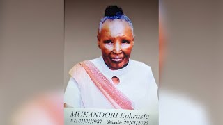 Umuhango wo Guherekeza bwanyuma MUKANDORI Ephrasie