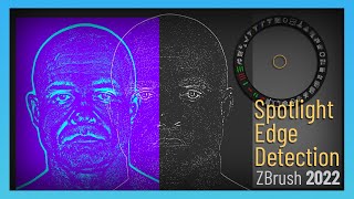 ZBrush 2022 - Spotlight Edge Detection! Find and place features, or create interesting shapes!