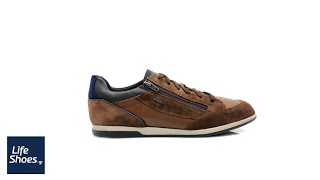 Geox U Renan A Brown/Cognac Ανδρικά Ανατομικά Sneakers Καφέ/Ταμπά (U044GA 022ME C6249)