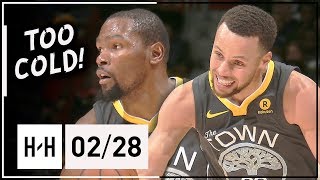 Stephen Curry & Kevin Durant Full Highlights Warriors vs Wizards (2018.02.28) - 57 Pts Combined!
