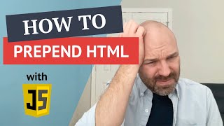 How to prepend an element with JavaScript