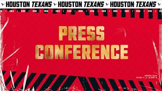 LIVE: Houston Texans Coordinators address the media