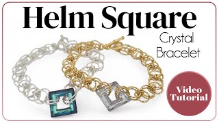 Helm Square Crystal Bracelet