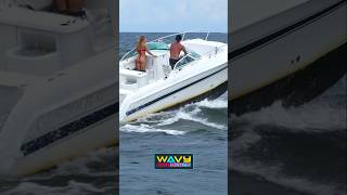 What color was this boat at Haulover Inlet? | Wavy Boats